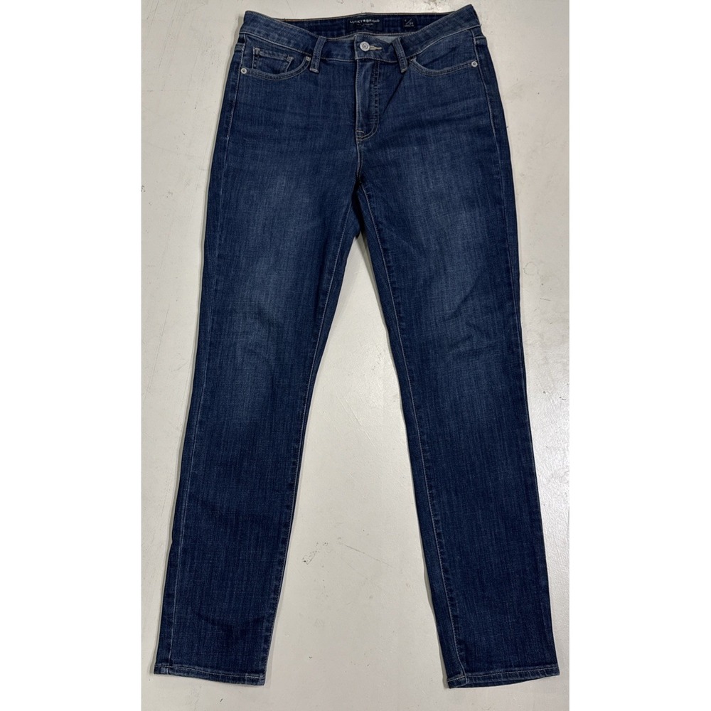 Lucky Brand Women's Skinny Hayden Jeans Size 6/28 Dark Wash Mid Rise Denim